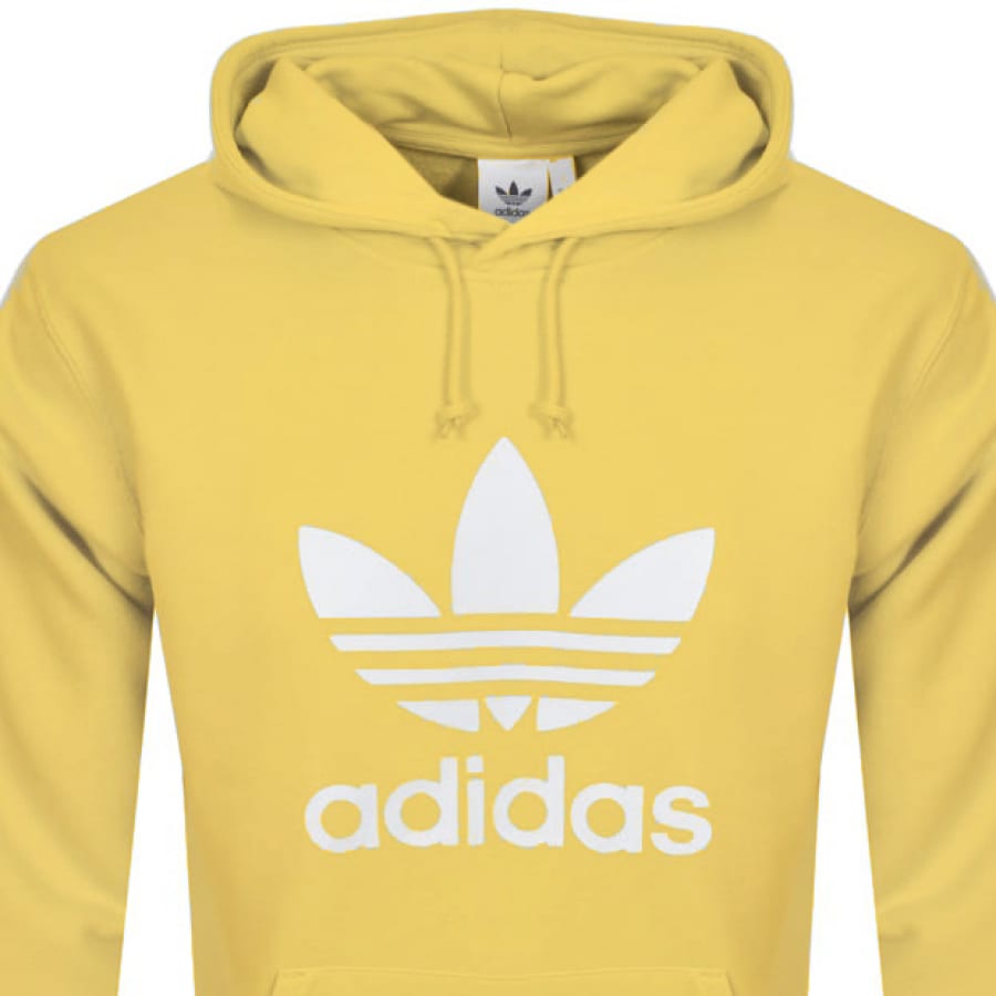 Alternative Image for Productadidas Originals Trefoil Logo Hoodie Yellow2